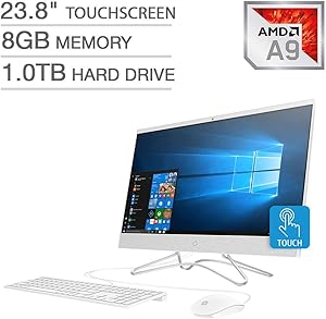 HP Pavilion 23.8" FHD Touchscreen AIO Desktop (Renewed)