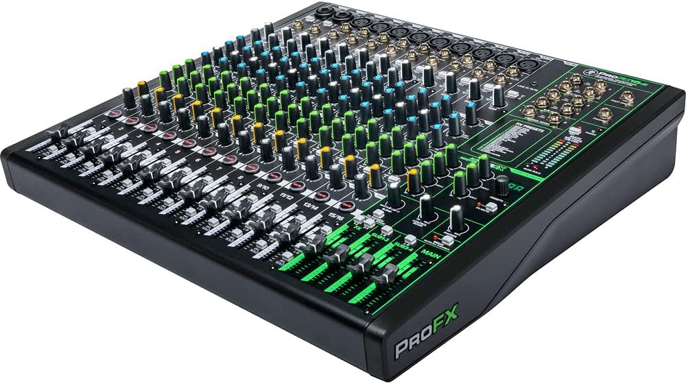 Mackie ProFX16v3 16-Channel Mixer Bundle with Bag & Cables