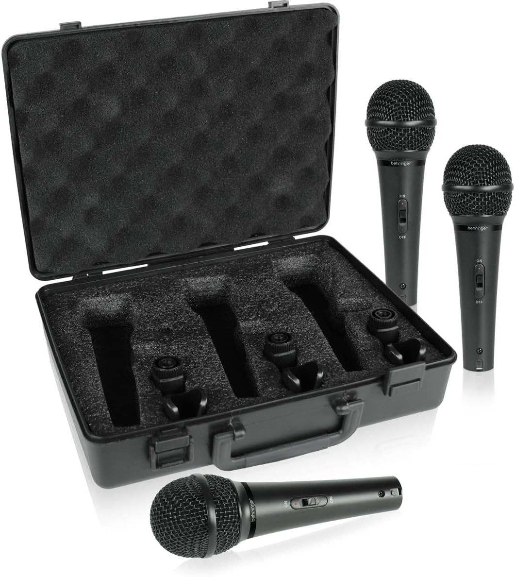 Behringer BPSMP33472-XM1800S ULTRAVOICE Dynamic Microphone 3-Pack