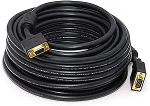 Monoprice 103619 50ft SVGA Video Cable 2-Pack Ferrites