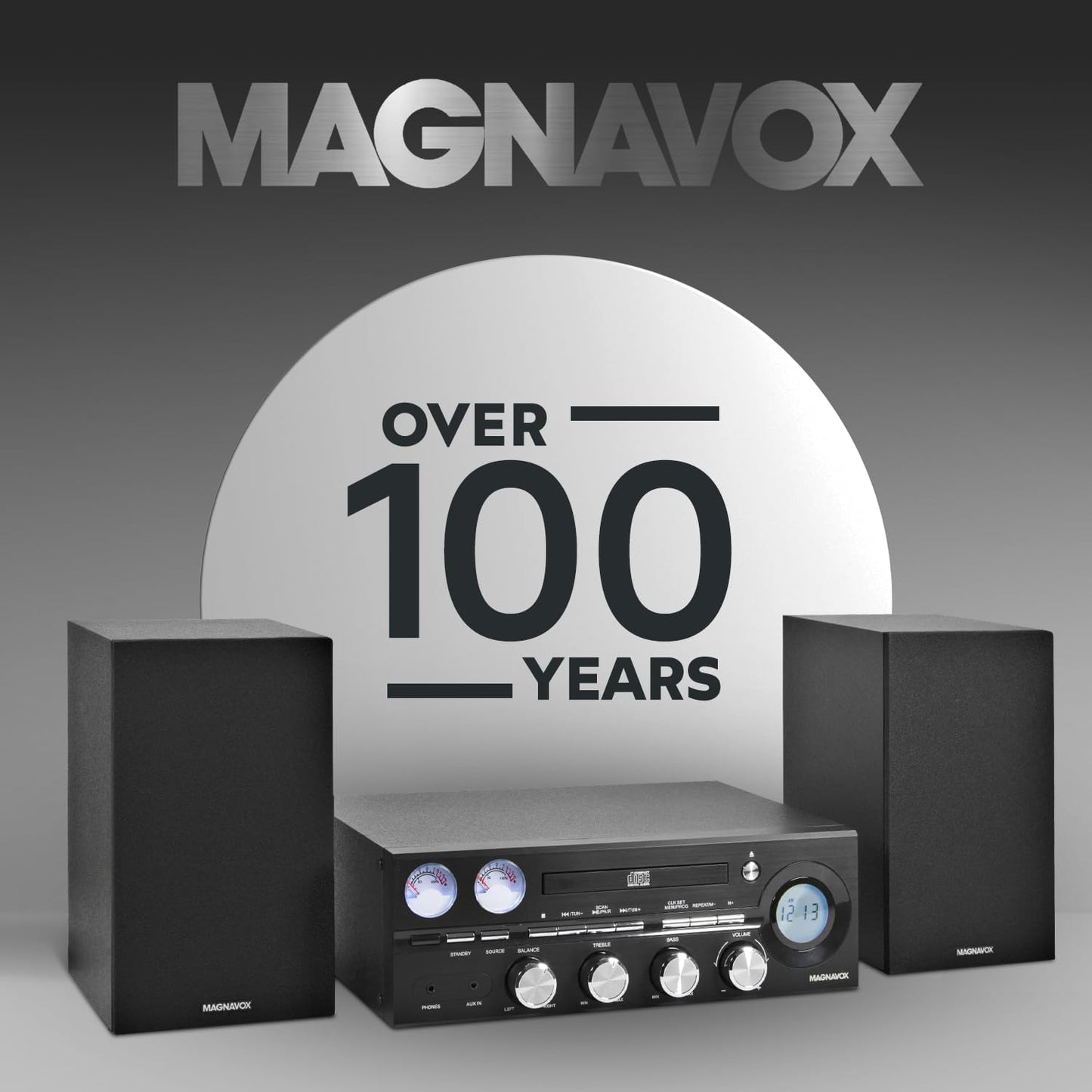 Magnavox MM451 3-Piece Bluetooth CD Shelf System