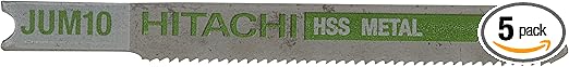 Hitachi STICHSÄGEB HSS 50mm Jigsaw Blades JUM10 5-Pack — main product image