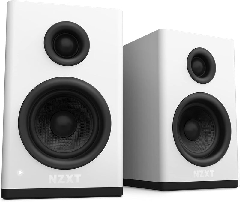 NZXT AP-SPKW2-US - Relay PC Gaming Speakers - White — main product image