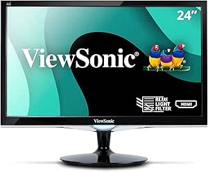 ViewSonic VX2452MH Gaming Monitor: 24", 2ms, 1080p, Renewed