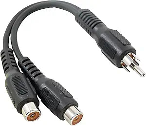 RCA RCAAH25R 3-Inch Audio Y Splitter Adapter — main product image