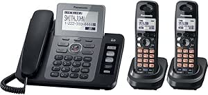 Panasonic KX-TG9472B DECT 6.0 Corded/Cordless 2-Line Phone