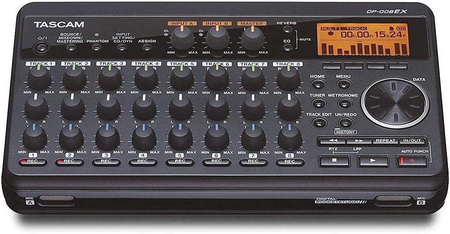 Tascam DP-008EX 8-Track Pocketstudio Recording Bundle