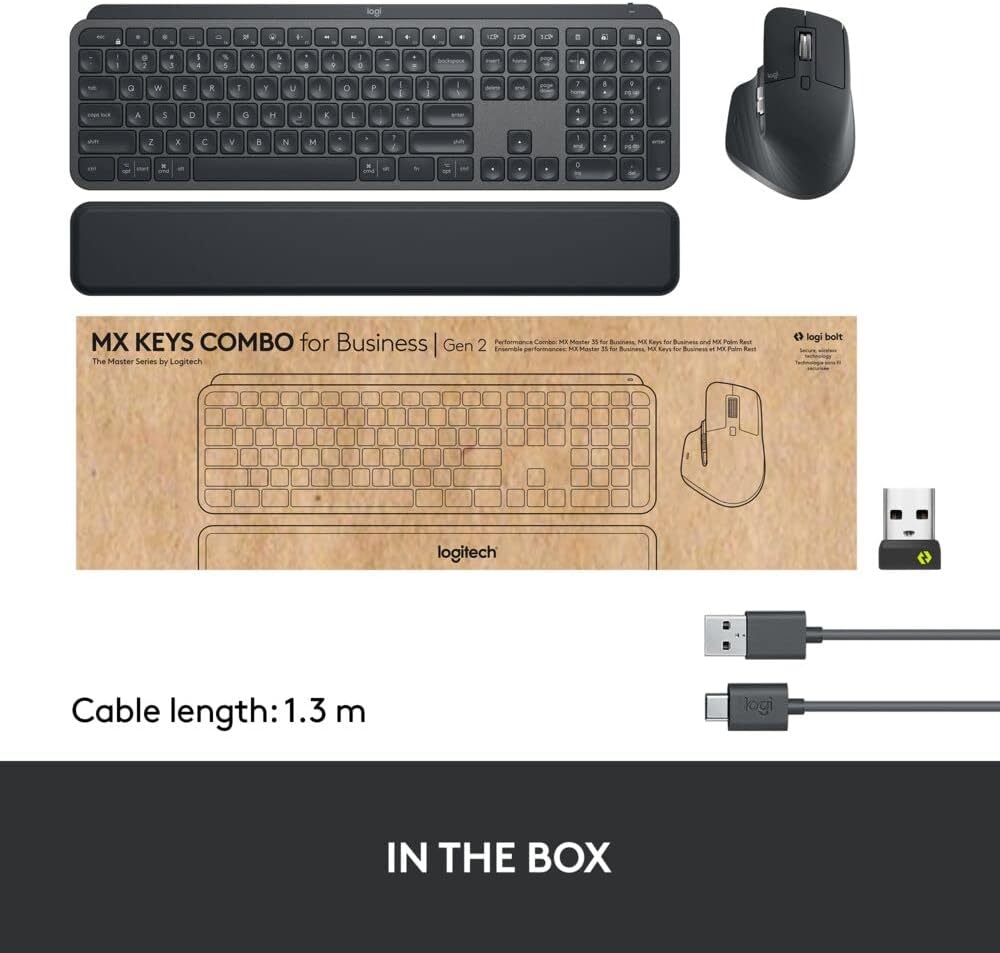 Logitech 920-010923 MX Keys Business Combo Graphite