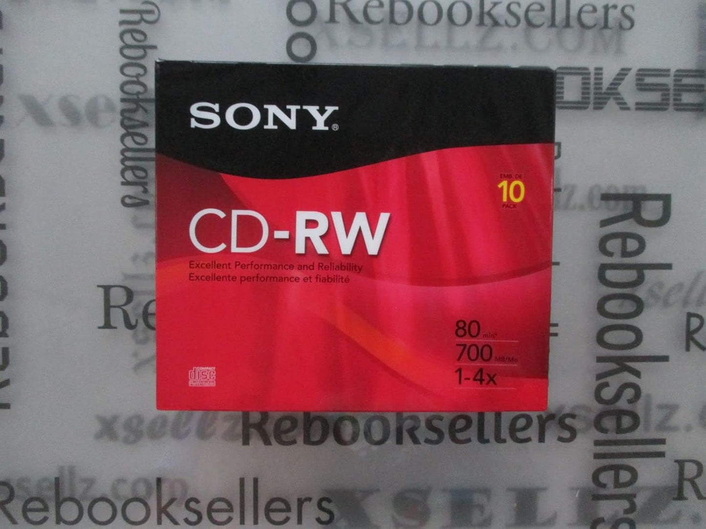 Sony SON22159 CD-RW 700MB 4x Rewritable Discs (10-Pack)