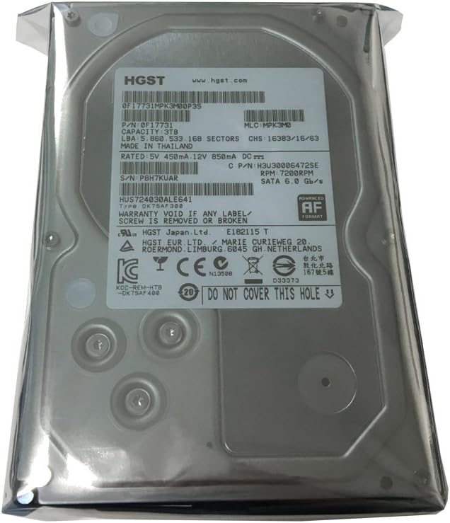 Western Digital 0F17731-CR Ultrastar 3TB SATA HDD — main product image