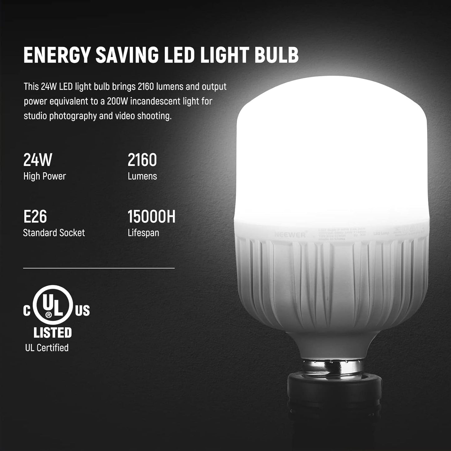 Neewer 10102119 600W Photography Lighting Kit with Umbrellas