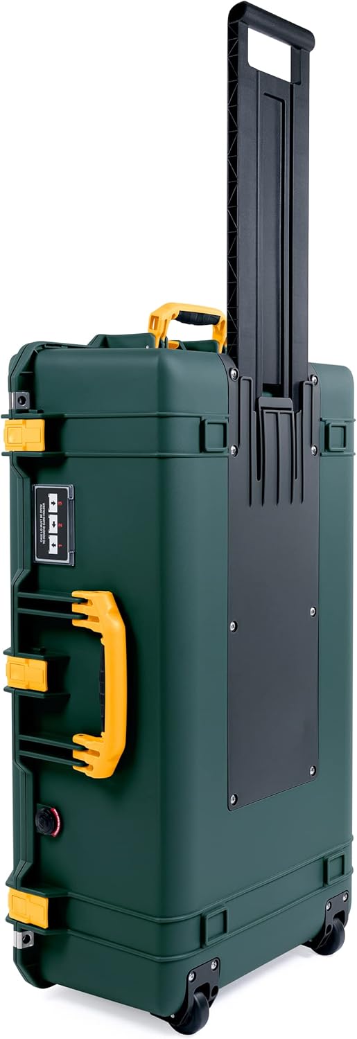 Pelican 1615NF Air Case - Trekking Green with Yellow Handles (Empty) — main product image