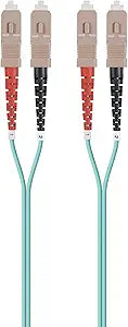 Monoprice 138415 OM4 Fiber Optic Cable 15M SC/UPC-SC/UPC Duplex — main product image