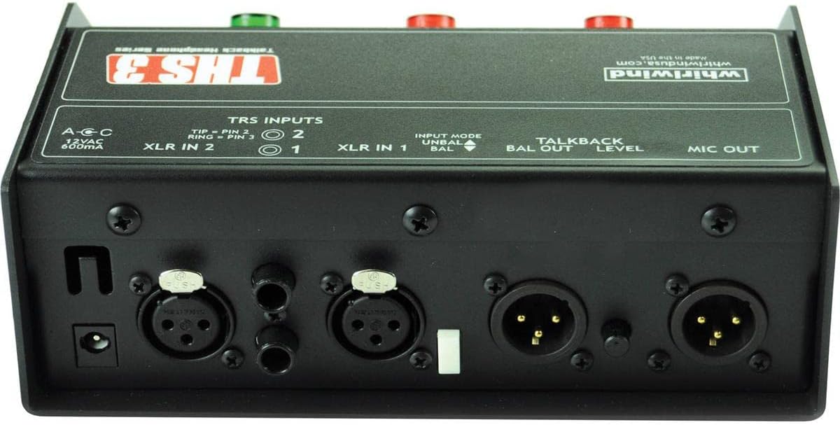 Whirlwind THS 3 Talkback Headphone Announcer Console