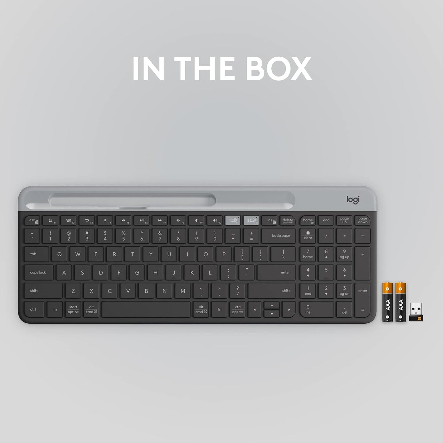 Logitech 920-011479 K585 Multi-Device Slim Wireless Keyboard