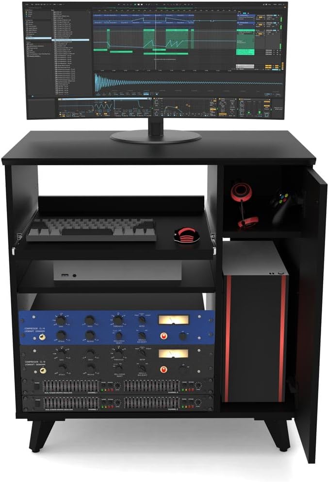 Glorious 246884 Modular Side Rack Black Studio Furniture