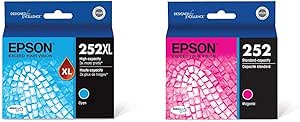 Epson T252XL220 Cyan & T252320 Magenta Ink Cartridges