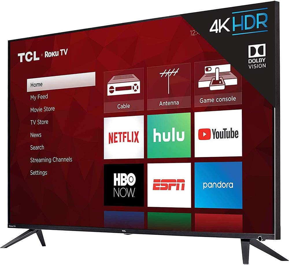 TCL 75R617 75-inch 6-Series 4K Roku Smart TV Bundle
