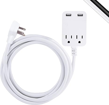 GE 32089 Pro USB Charging 12ft Extension Cord