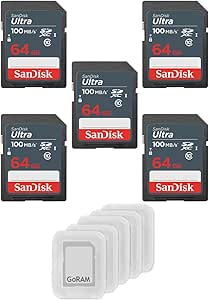 SanDisk SDSDUNR-064G 64GB Ultra SDXC 5-Pack — main product image