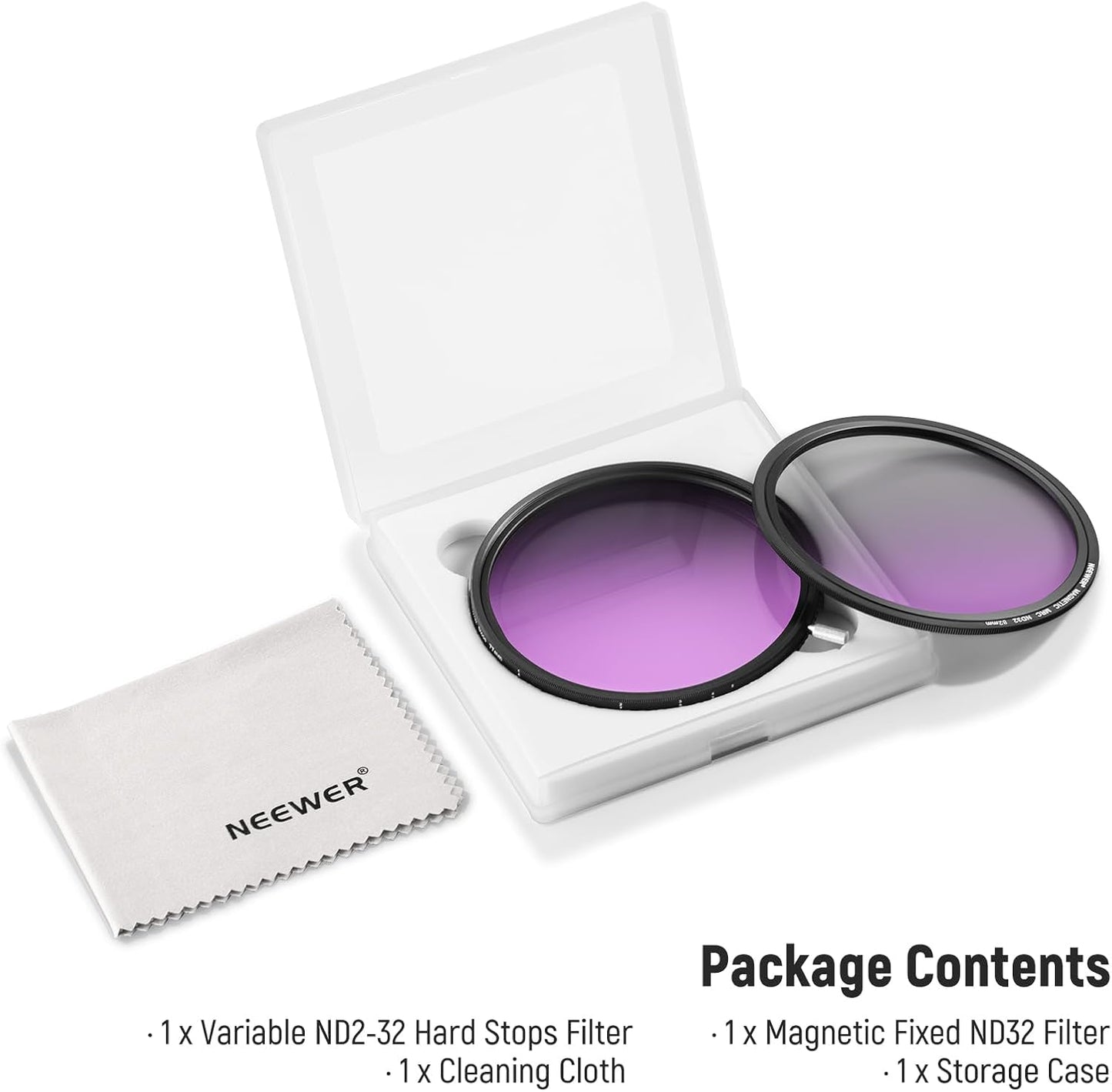 Neewer 10104586 82mm Variable ND Filter Magnetic ND32