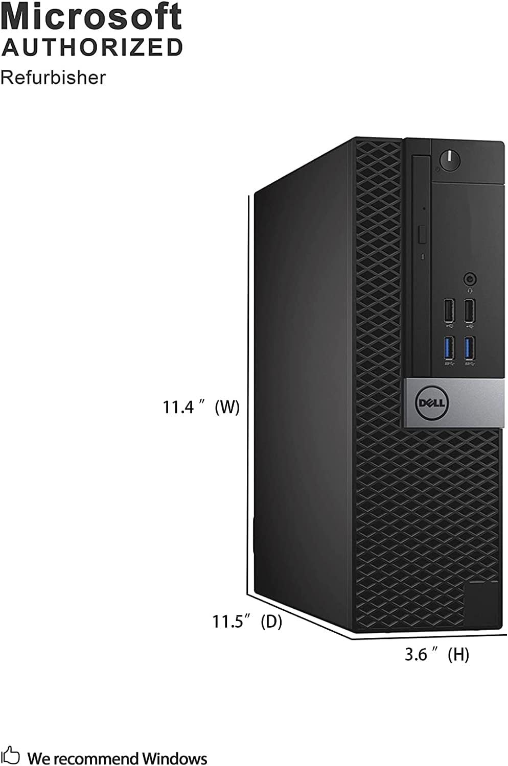 Dell OptiPlex 7040 SFF Desktop i7 16GB SSD (Renewed)