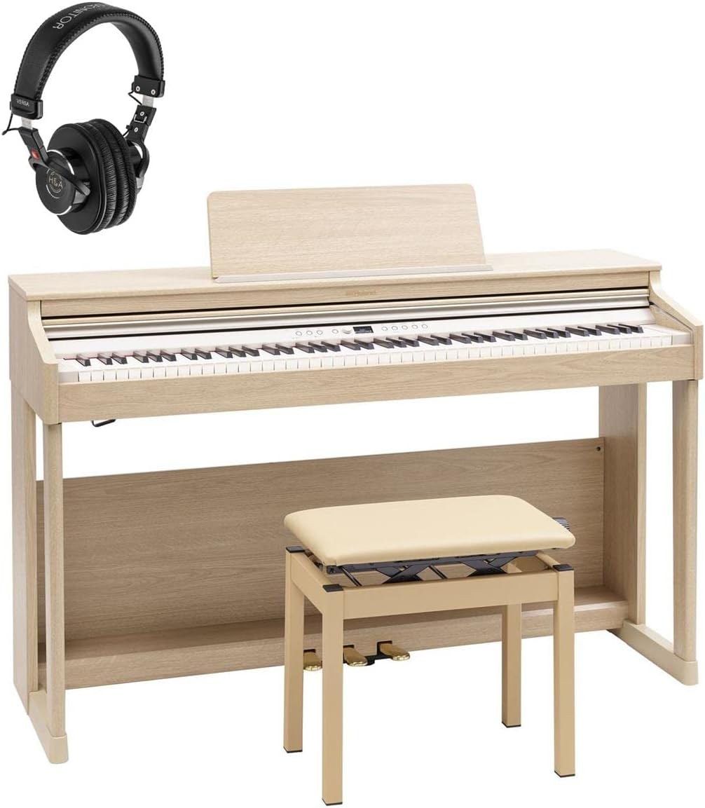 Roland RP701 88-Key Digital Piano Bundle Light Oak