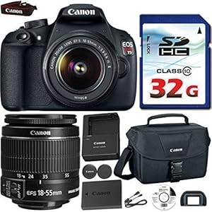 Canon T-5 18-55 EOS Rebel DSLR Bundle