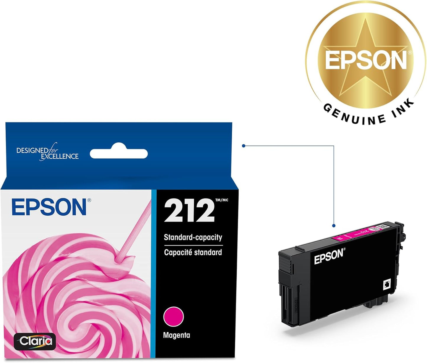 Epson T212320-S 212 Magenta Standard Capacity Ink Cartridge