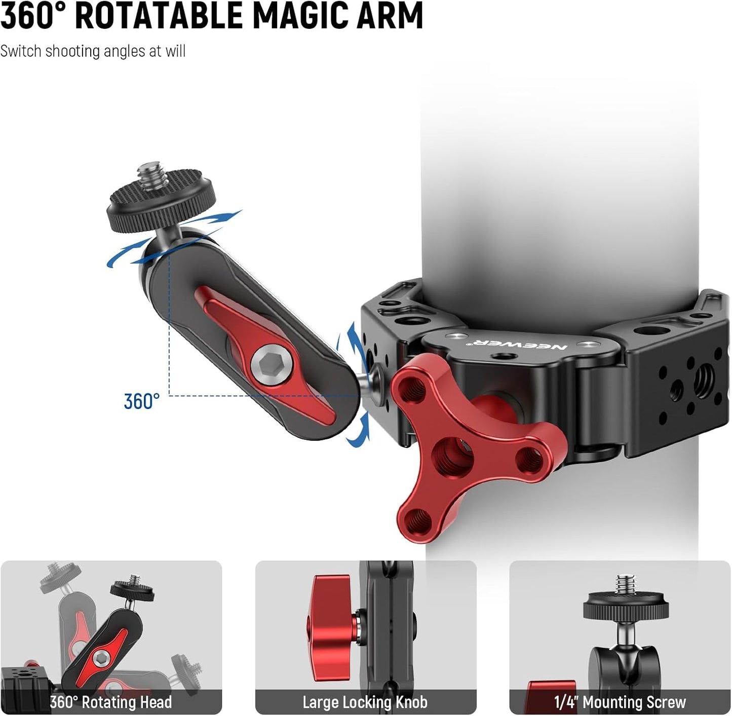Neewer 10102334 Super Clamp Magic Arm Camera