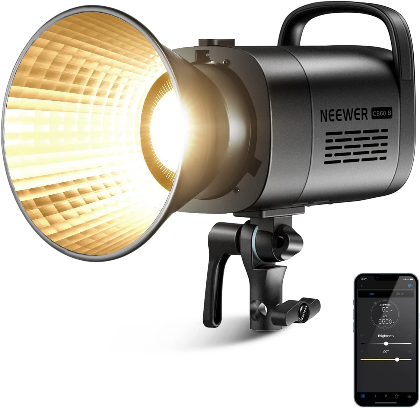 Neewer CB60B 70W Bi-Color LED Video Light APP Control