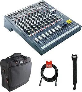 Soundcraft EPM 8 Audio Mixer Console Bundle