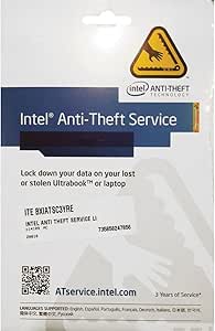 Intel BXIATSC3YRENG 3-Year Anti-Theft Service Activation