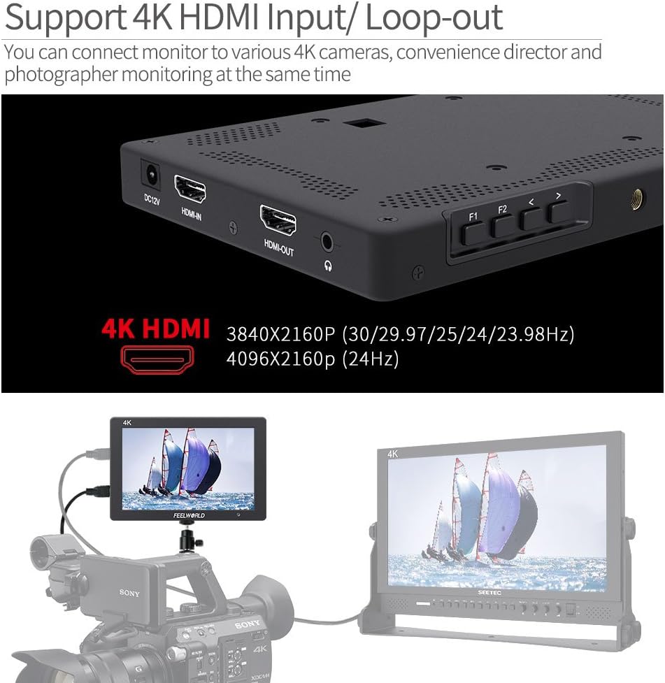 FEELWORLD T7. 7" 4K HDMI Camera Field Monitor