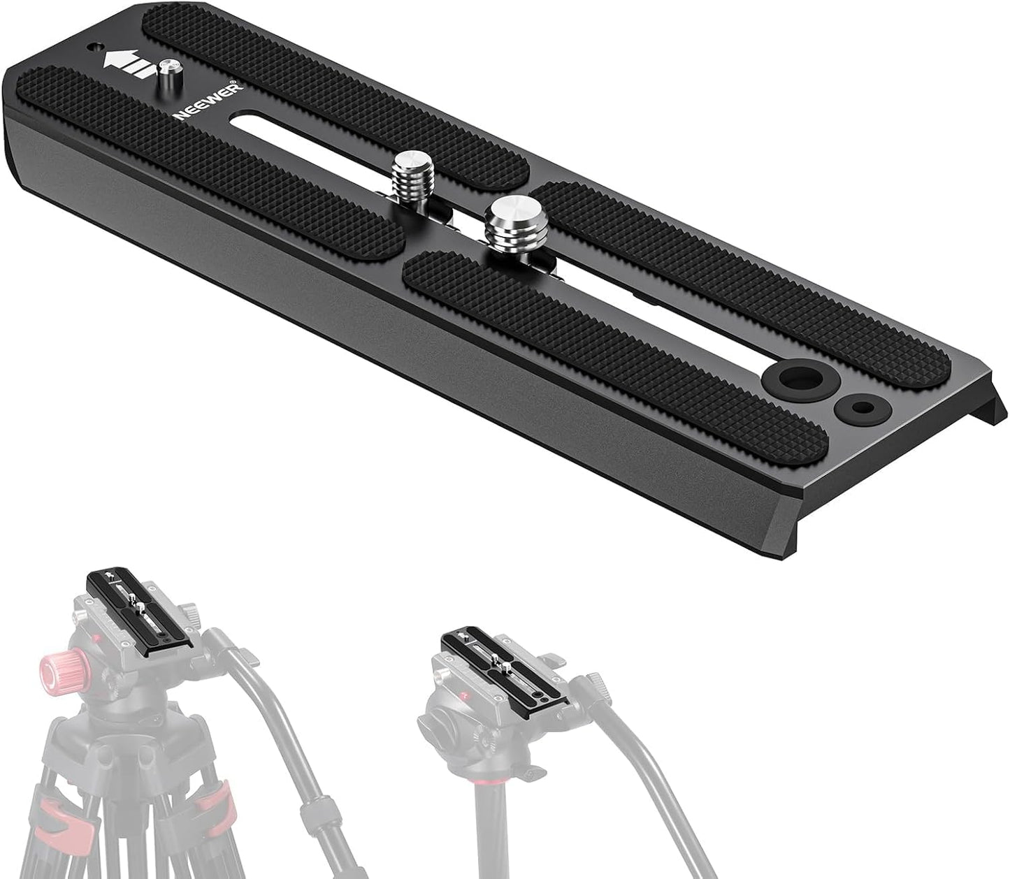 Neewer 10103683 501PL Tripod Quick Release Plate, 6.3" Extended
