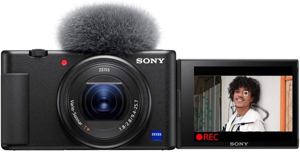 Sony Vlog ZV-1 4K Camera with Bluetooth Grip & 64GB SD Card