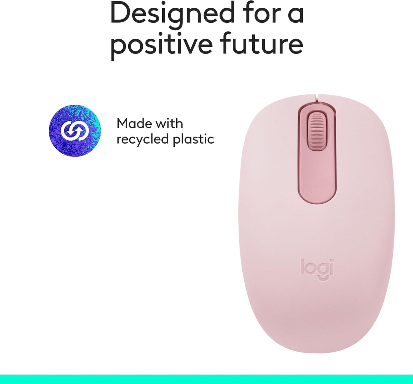 Logitech 910-007439 M196 Rose Bluetooth Wireless Mouse