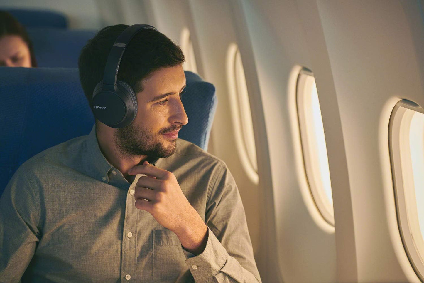 Sony WHCH700N/B Noise Cancelling Bluetooth Headphones - Black