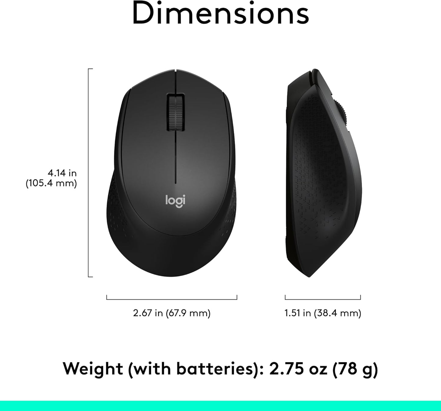 Logitech 910-004905 M330 Silent Wireless Mouse