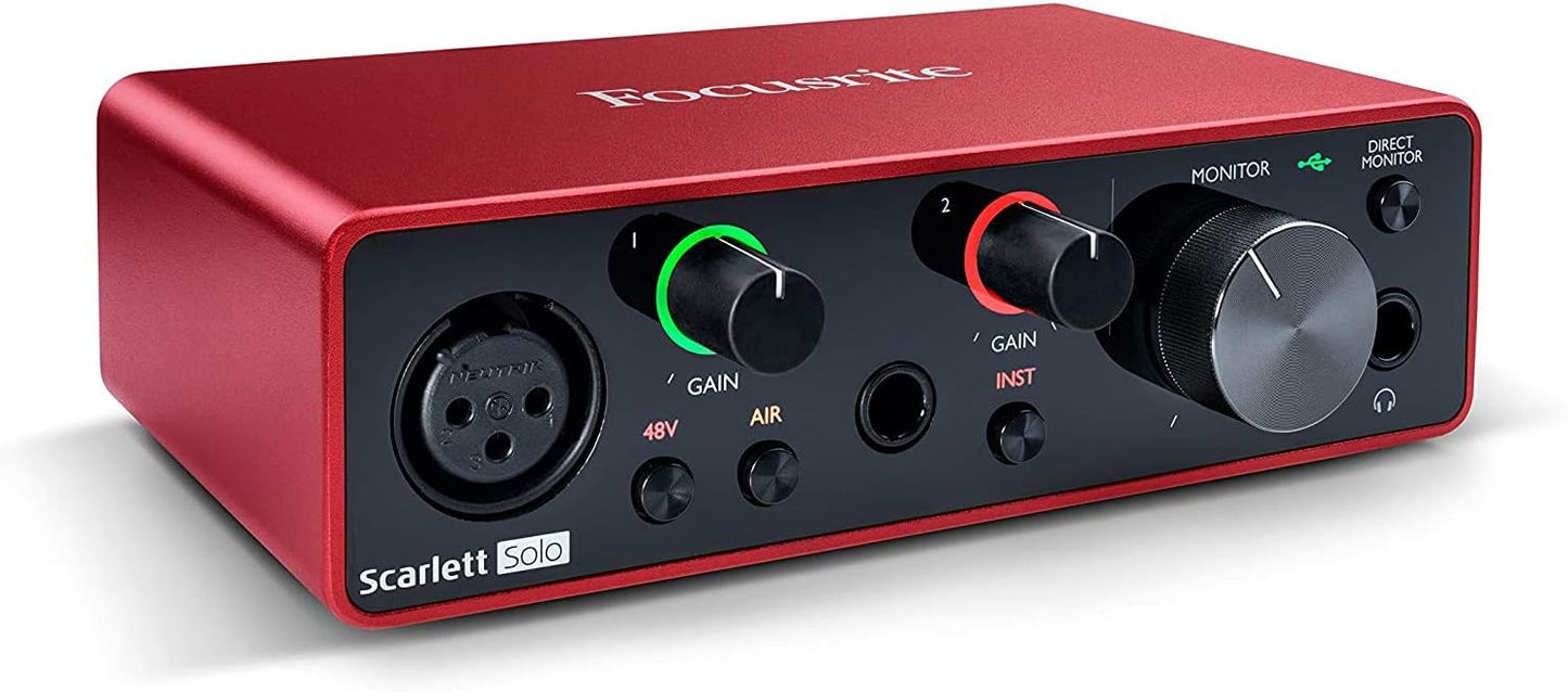 Focusrite Solo + Mic Kit USB Recording Bundle