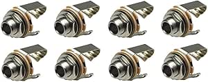 Switchcraft #11 Mono Guitar Jack 6.35mm - 8 Pack