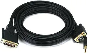 Monoprice 3037 12FT VGA & USB to M1-D Cable