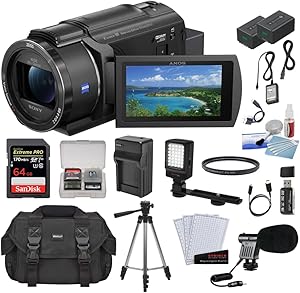 Sony FDR-AX43A 4K UHD Handycam Bundle