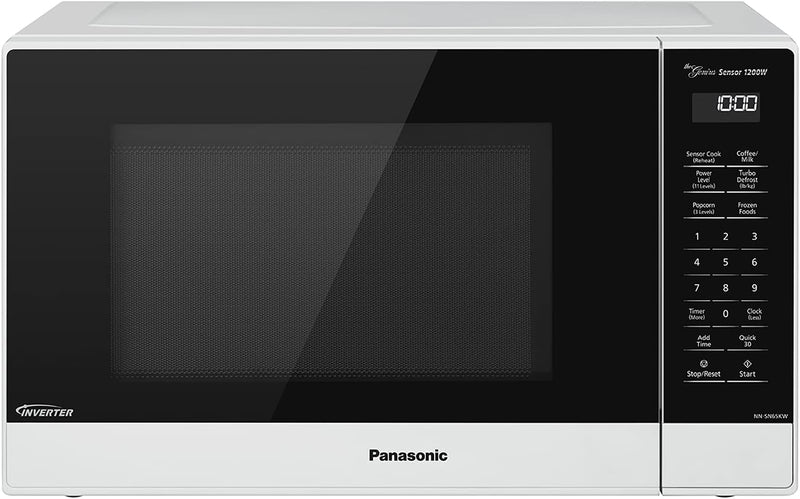 Panasonic NN-SN65KW 1200W Inverter Microwave Oven - 1.2 cu. ft, White — main product image