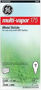 GE MVR175/U/CP Multi-Vapor Metal Halide 175W Light Bulb — main product image