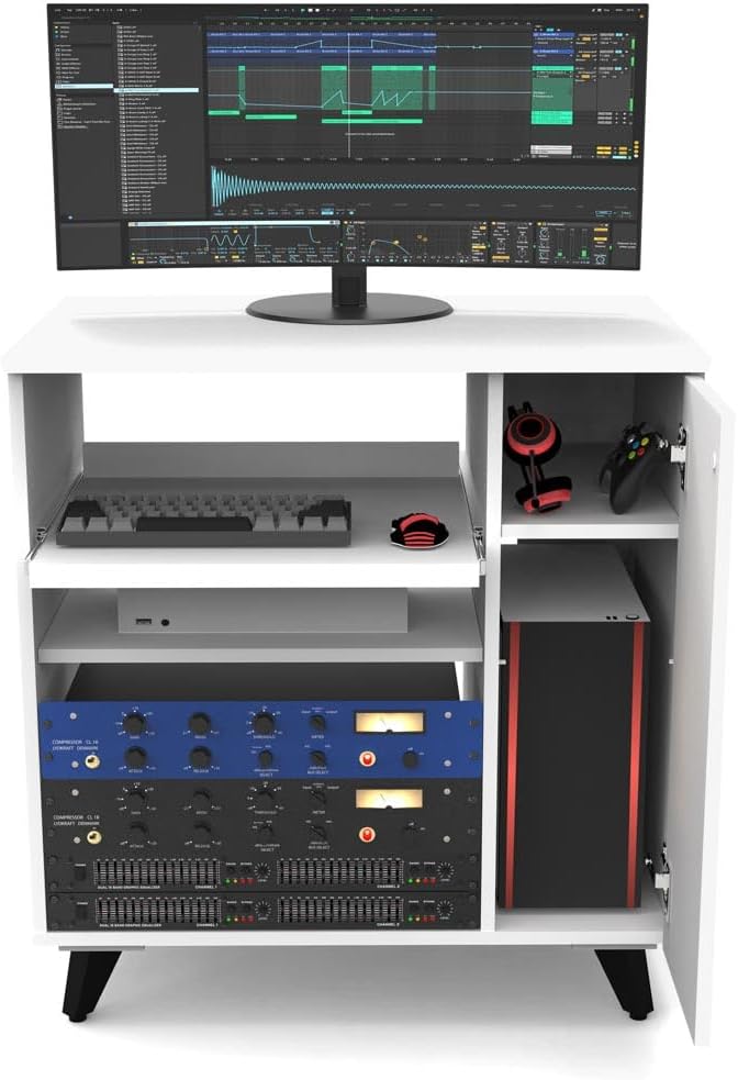 Glorious 246885 Modular Side Rack White Studio Furniture