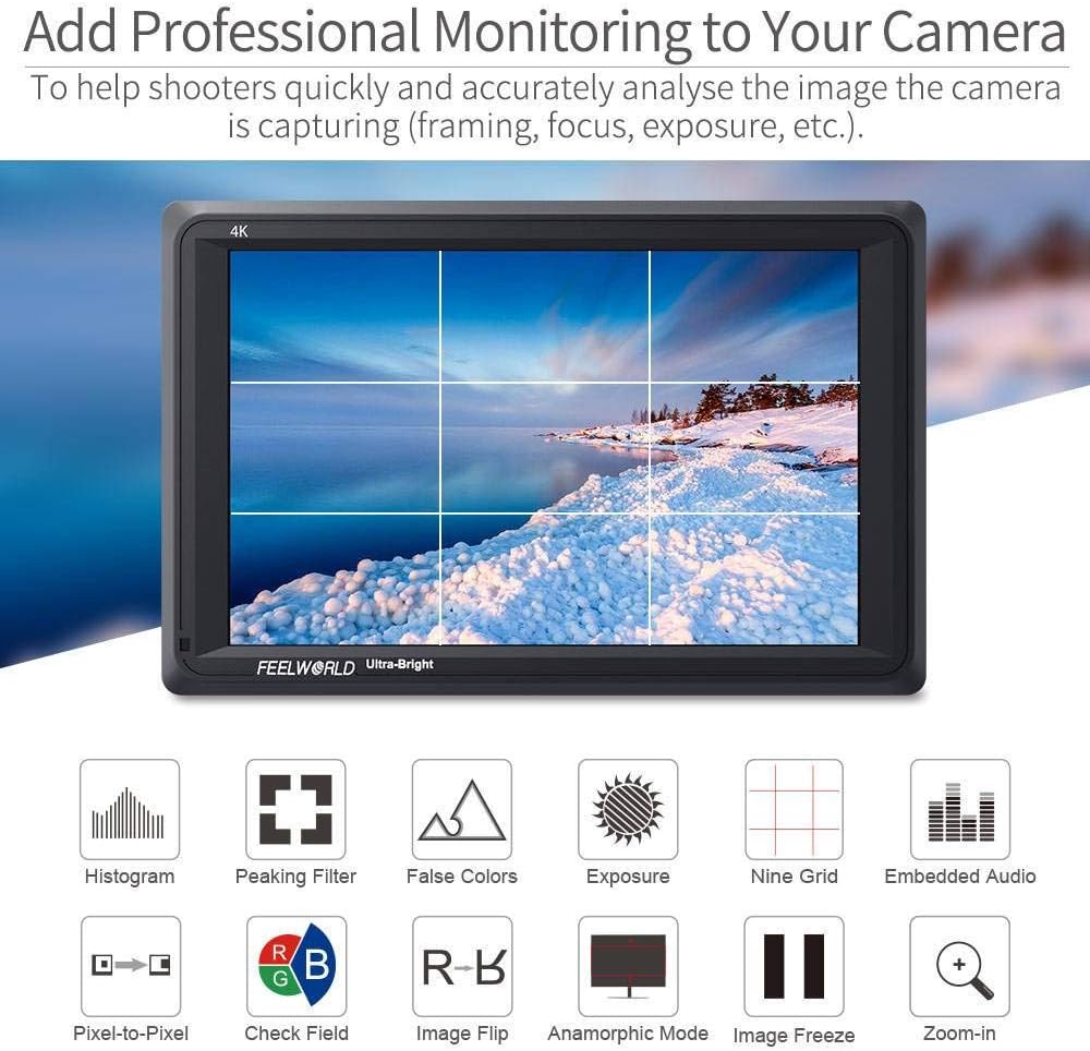 FEELWORLD FW279 7" 2200nit Ultra Bright Field Monitor