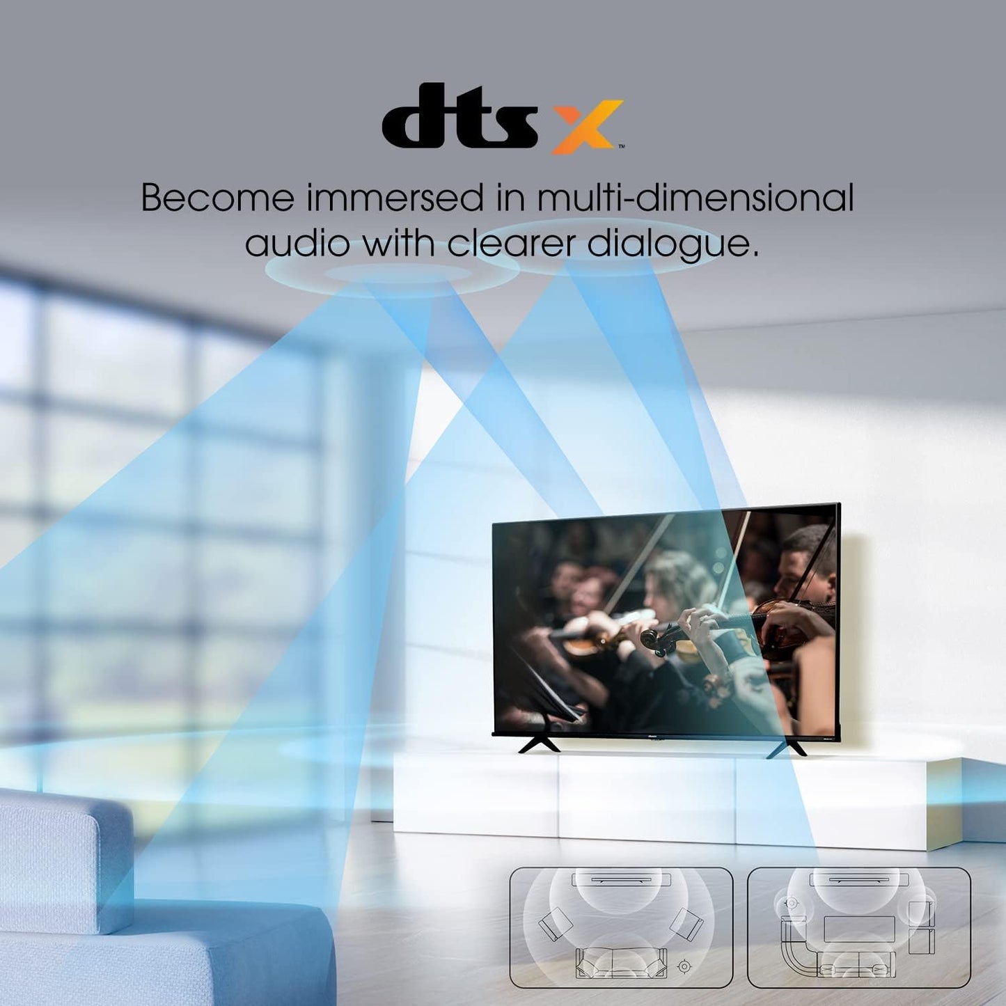 Hisense 43A6H 43-Inch 4K UHD Google Smart TV - Dolby Vision
