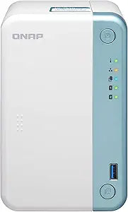 QNAP TS-251D-2G 2 Bay Home NAS, Celeron J4005, 1GbE