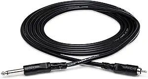Hosa CPR-110 1/4" TS to RCA Interconnect Cable - 10 Feet